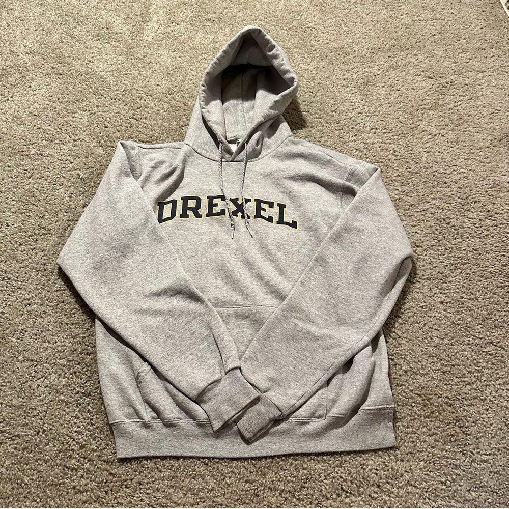 Gray Drexel University DU Hoodie Size M